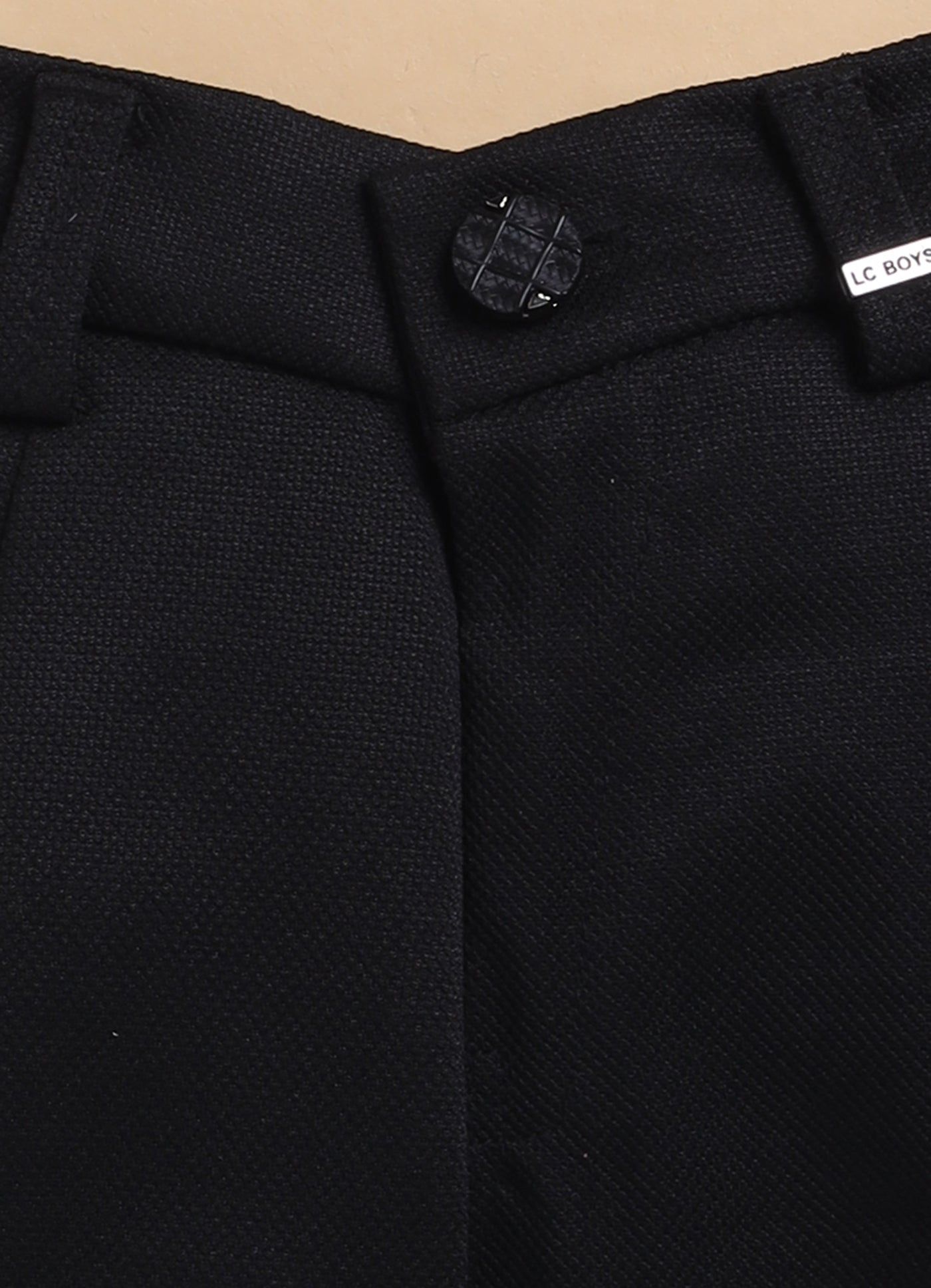 Blended Jaquard Woven Full Sleeves Coat Pant with Tuxedo Shirt and Bow Formal Coat Set- Black