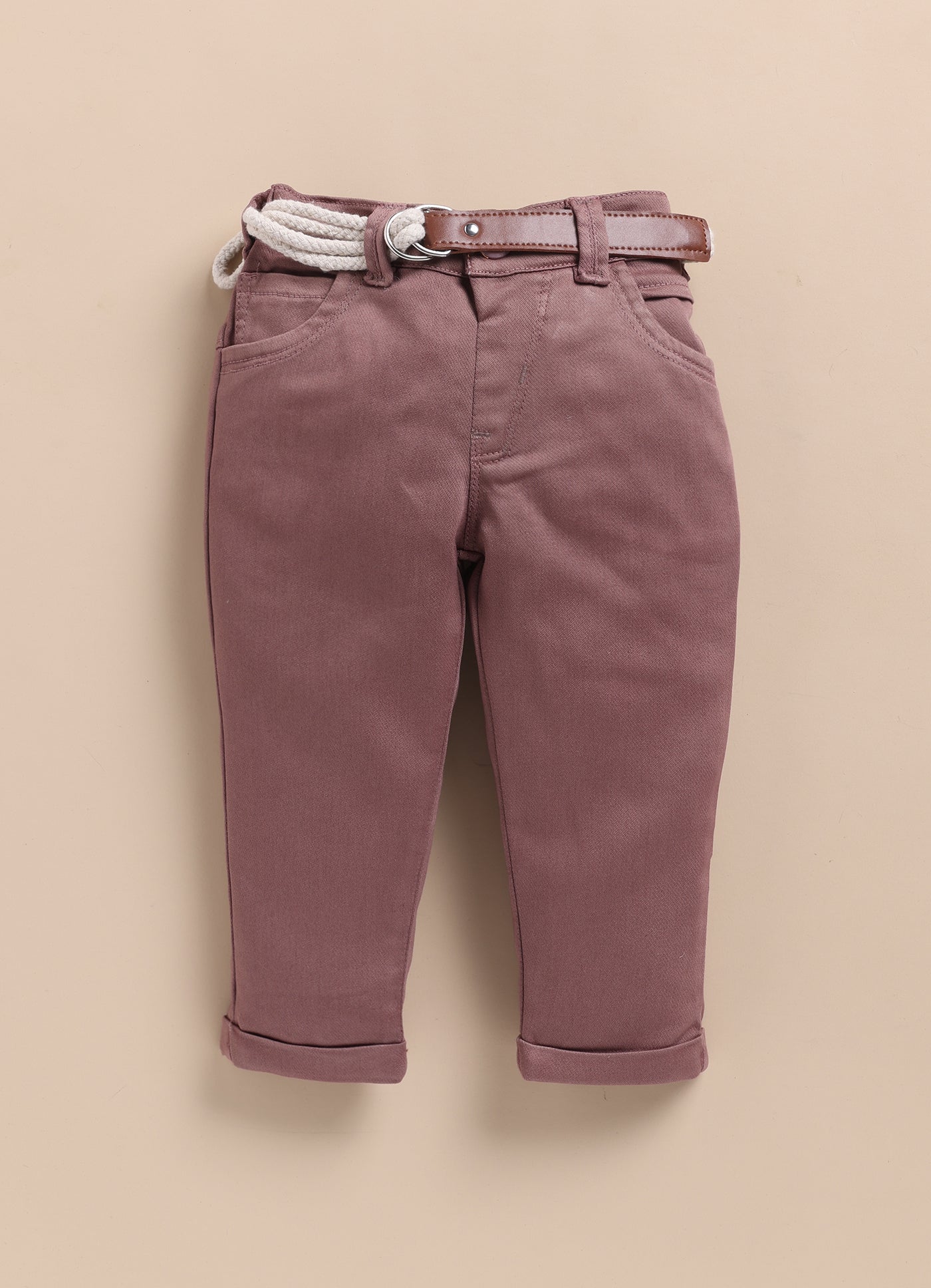 Trendy and Timeless Cotton Checkered Shacket 3 piece Casual Set for Boys- Lavender