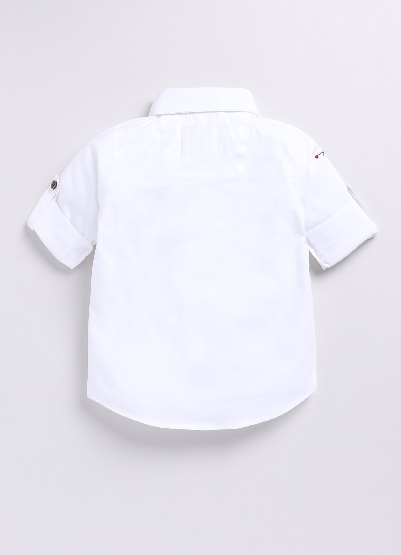 White Elegant Striped Jacquard Full Sleeves Partywear Set with Bow