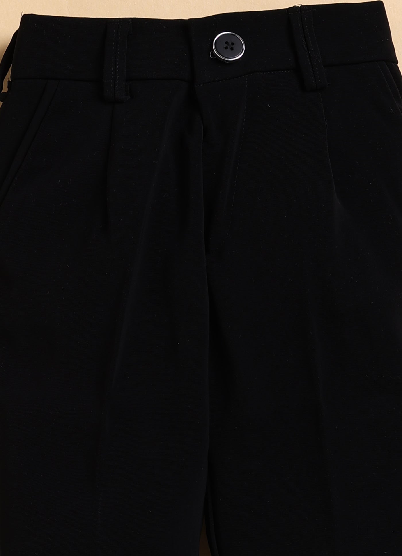 Shiny Velvet Striped Coat Tuxedo Pant Formal Shirt Suit Set with Smart Bow - Black