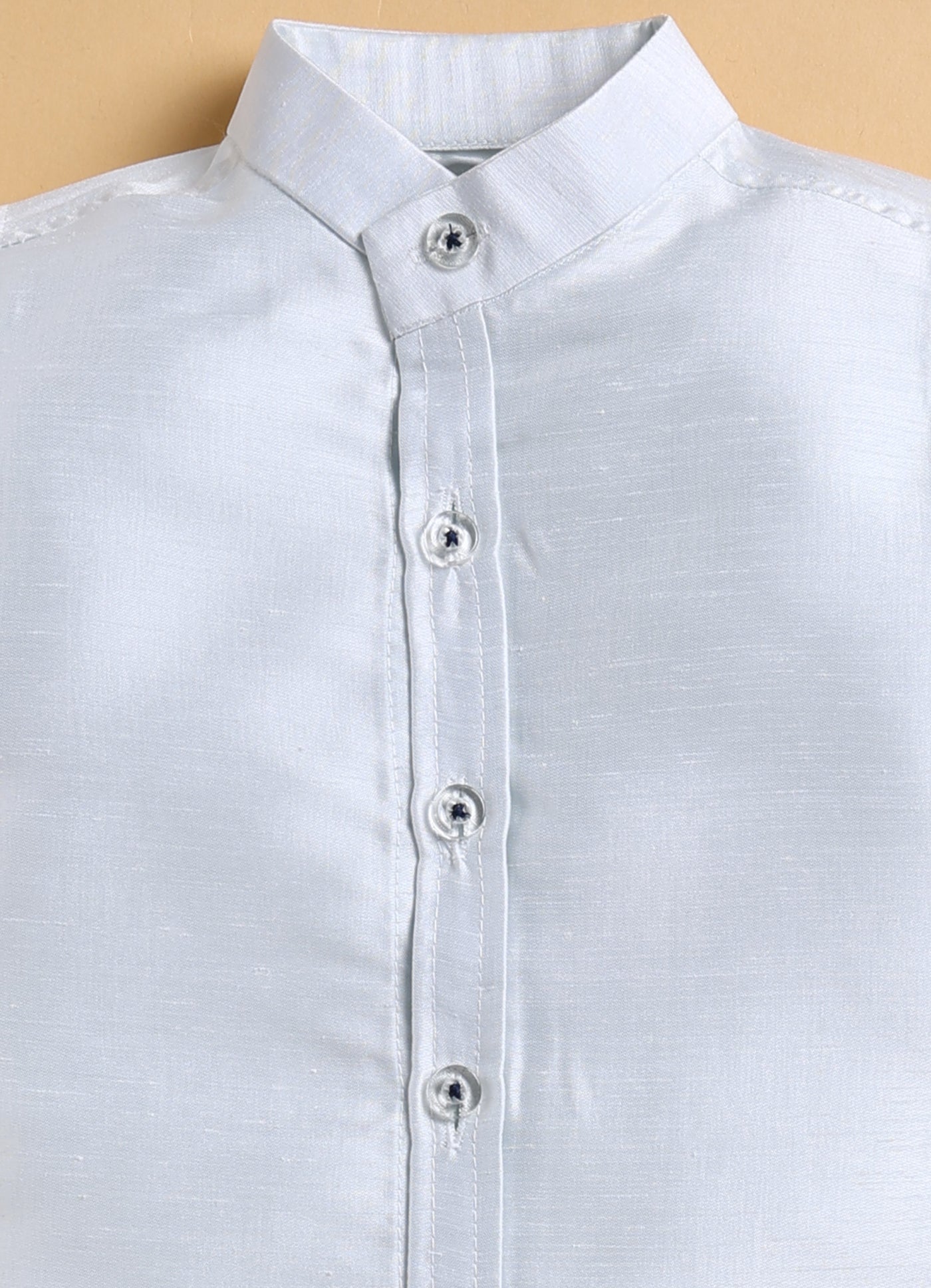 Formal Full Sleeves Shirt Pant and Festive Sleeveless Printed Embroidered Nehru Jacket Indo Western Set- N.Blue