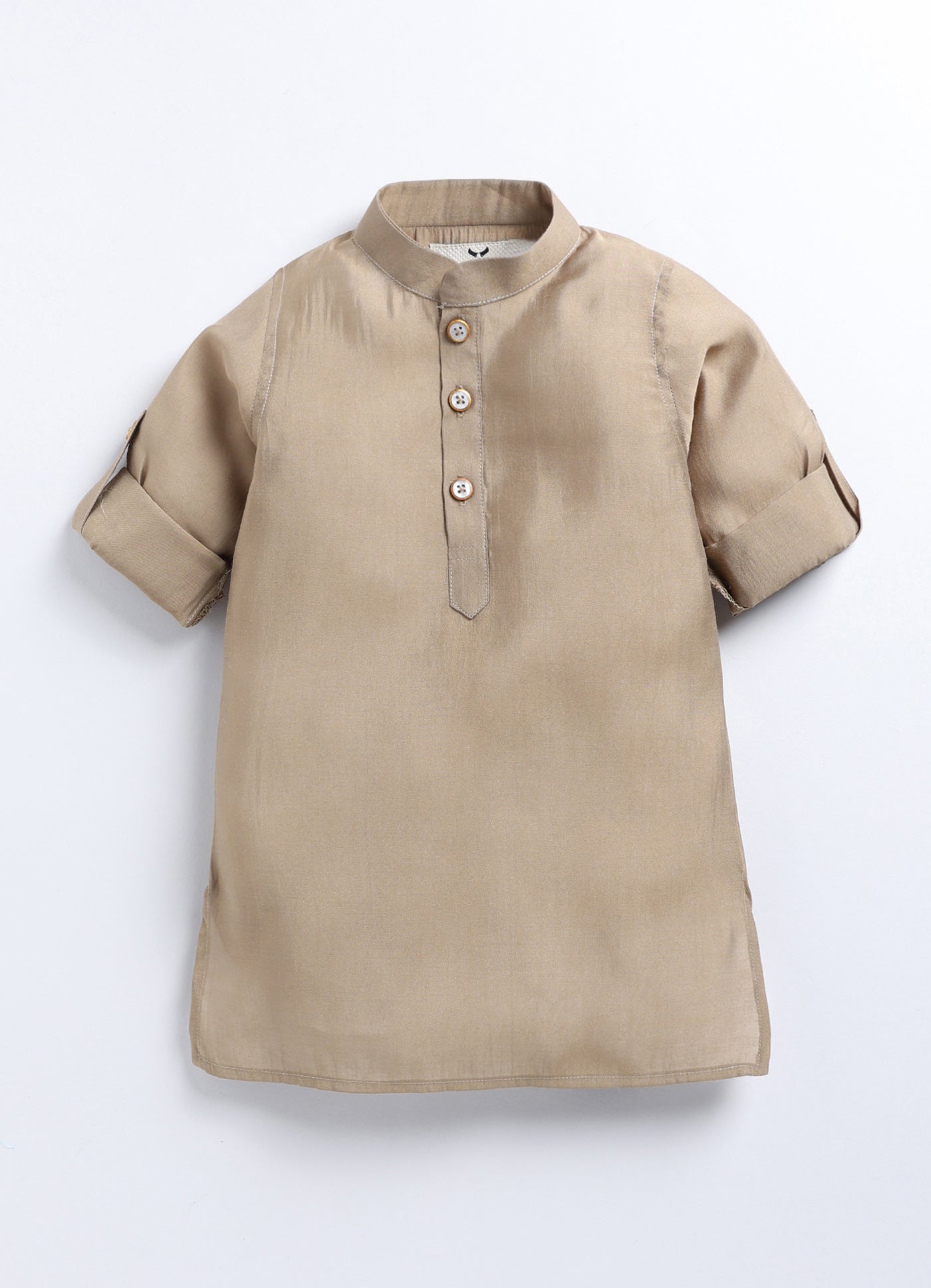 Charming Ethnic Kurta Jacket Set with Insect Embroidery for Boys
