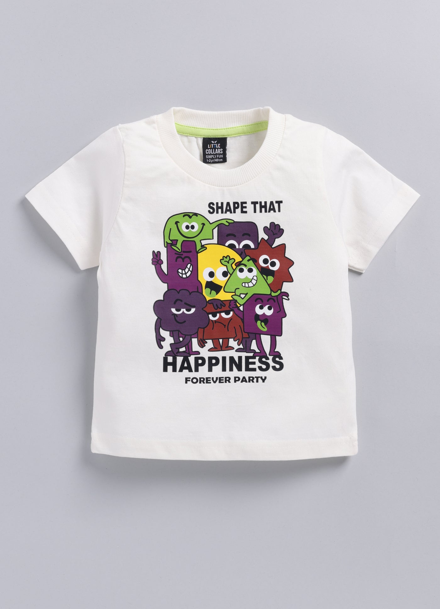 Boys Solid Bright Airport Look Coord with Tshirt Casual Set- Purple