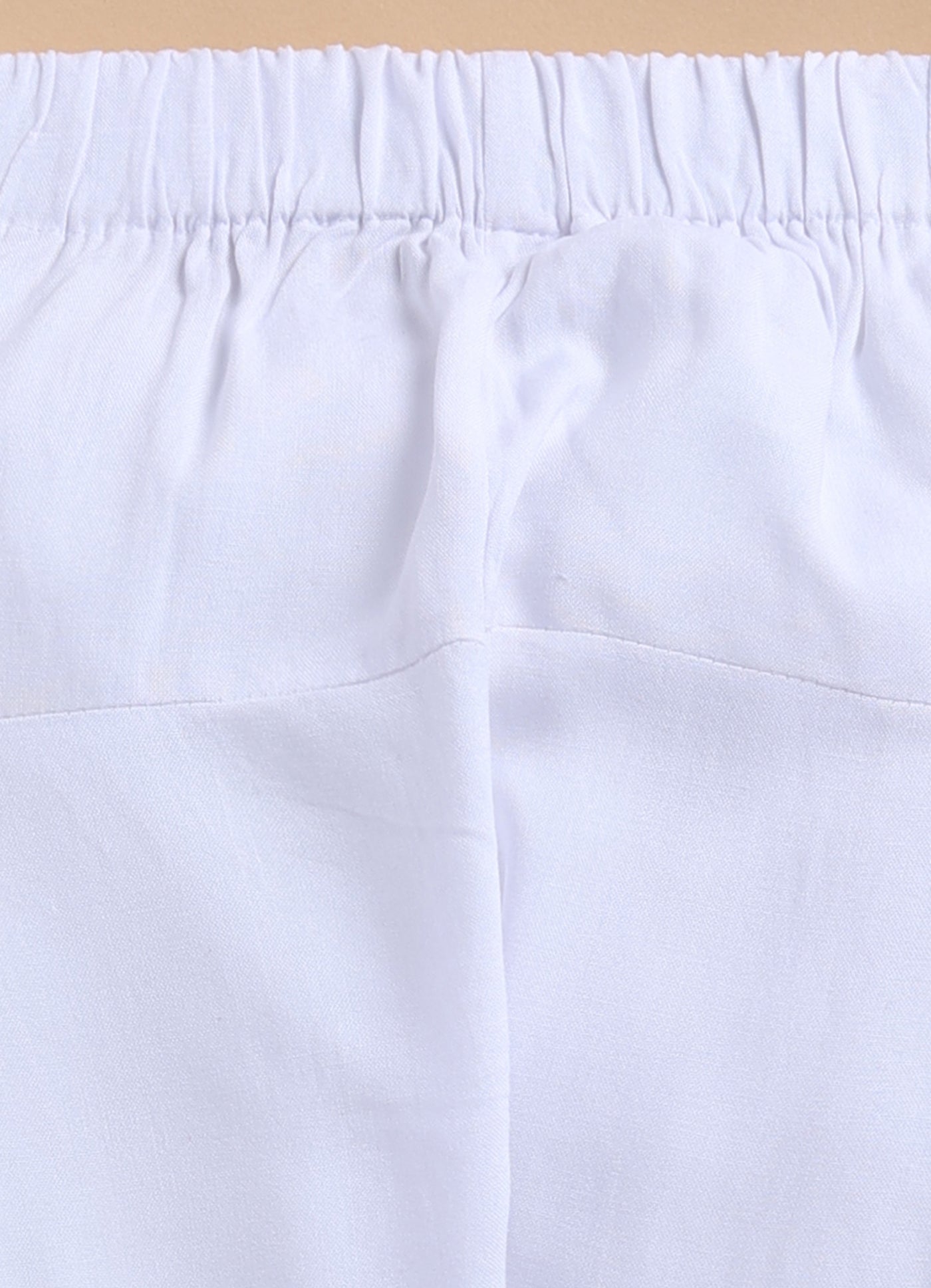 Silk Blended Woven Full Sleeves Pack of 2 Solid Embroidered Kurta Patiala Ethnic Set- White