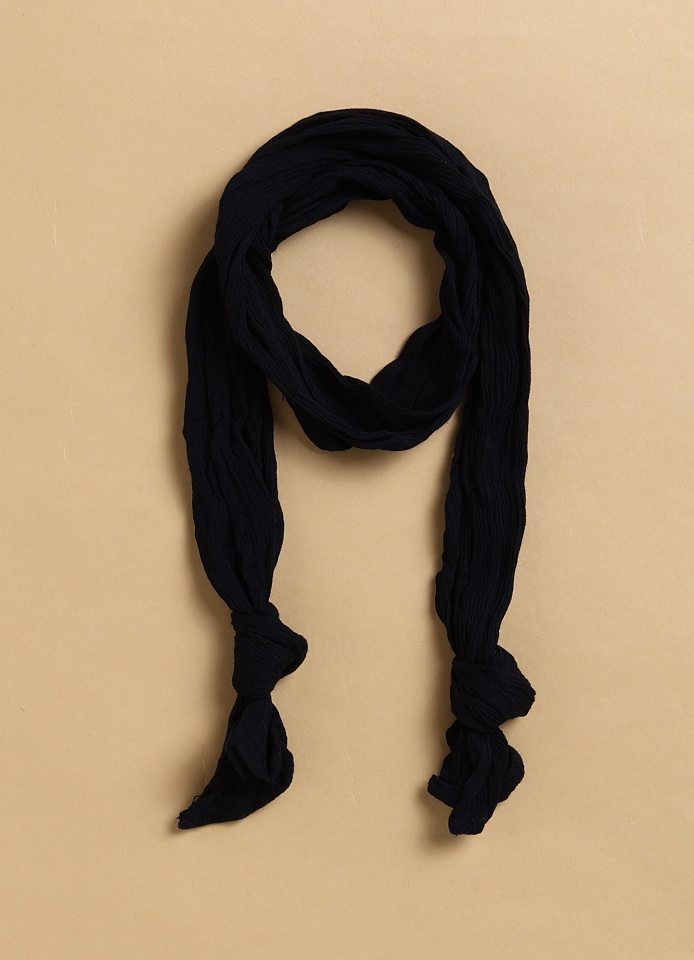 Cotton Woven Full Sleeves Checkered Waistcoat and Shirt Pant Set with Stole & Bow - Navy Blue