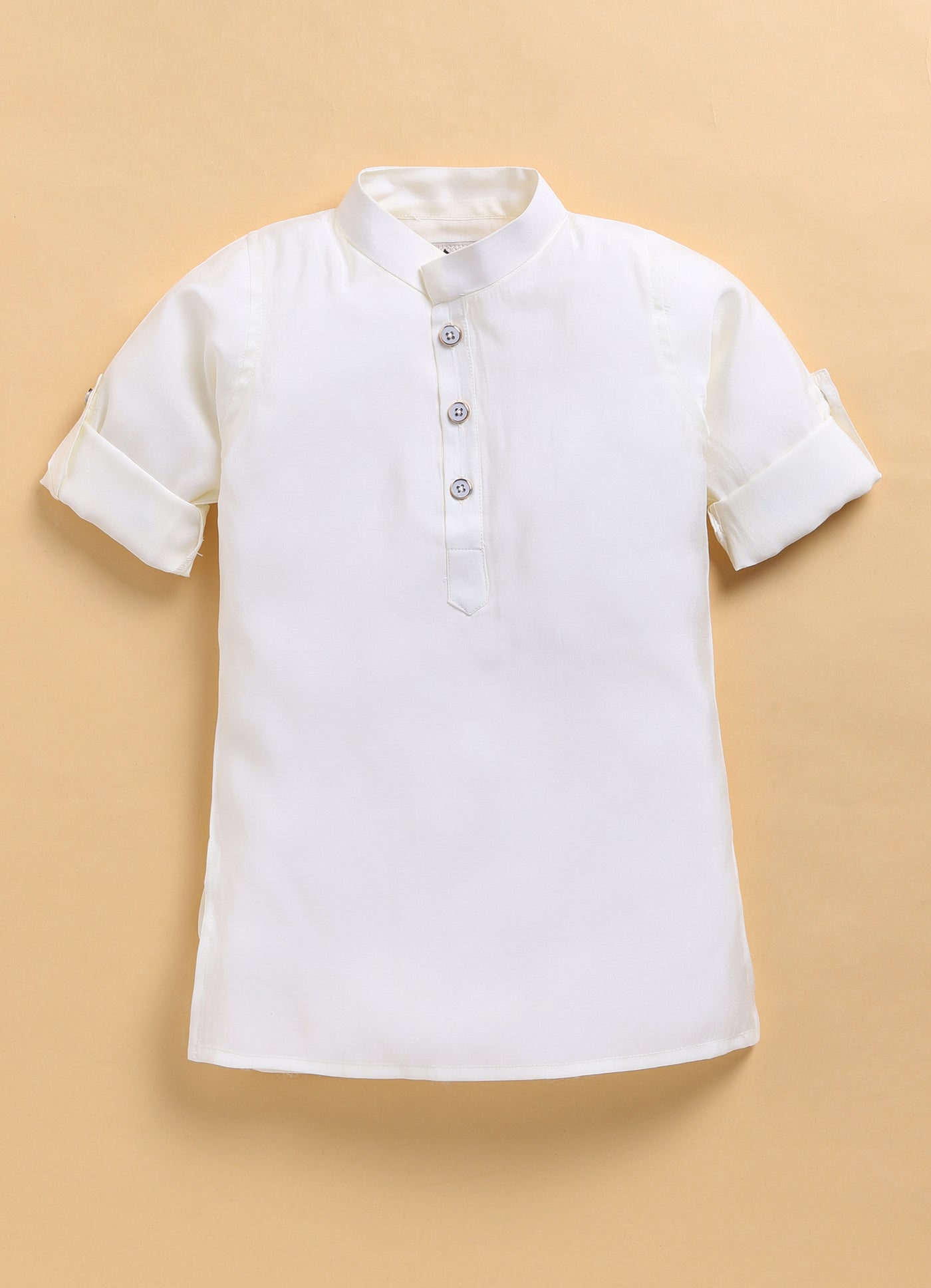 Cotton Silk Blend Woven Full Sleeves Festive Heavy Embroidered Ethnic Nehru Jacket Kurta and Pajama Set - Cream