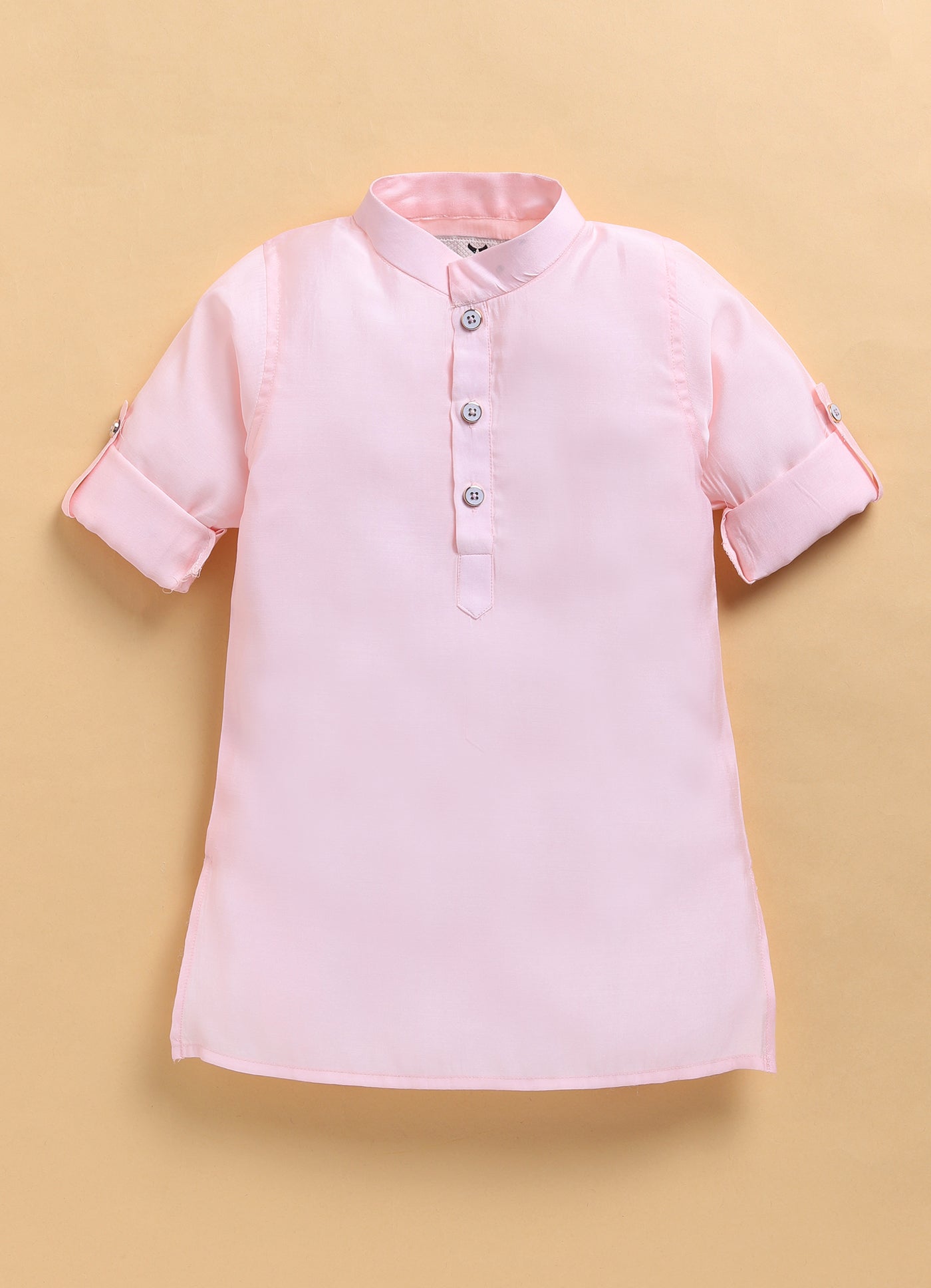 Cotton Silk Blend Woven Full Sleeves Festive Heavy Embroidered Ethnic Nehru Jacket Full Sleeves Kurta and Pajama Set - Peach
