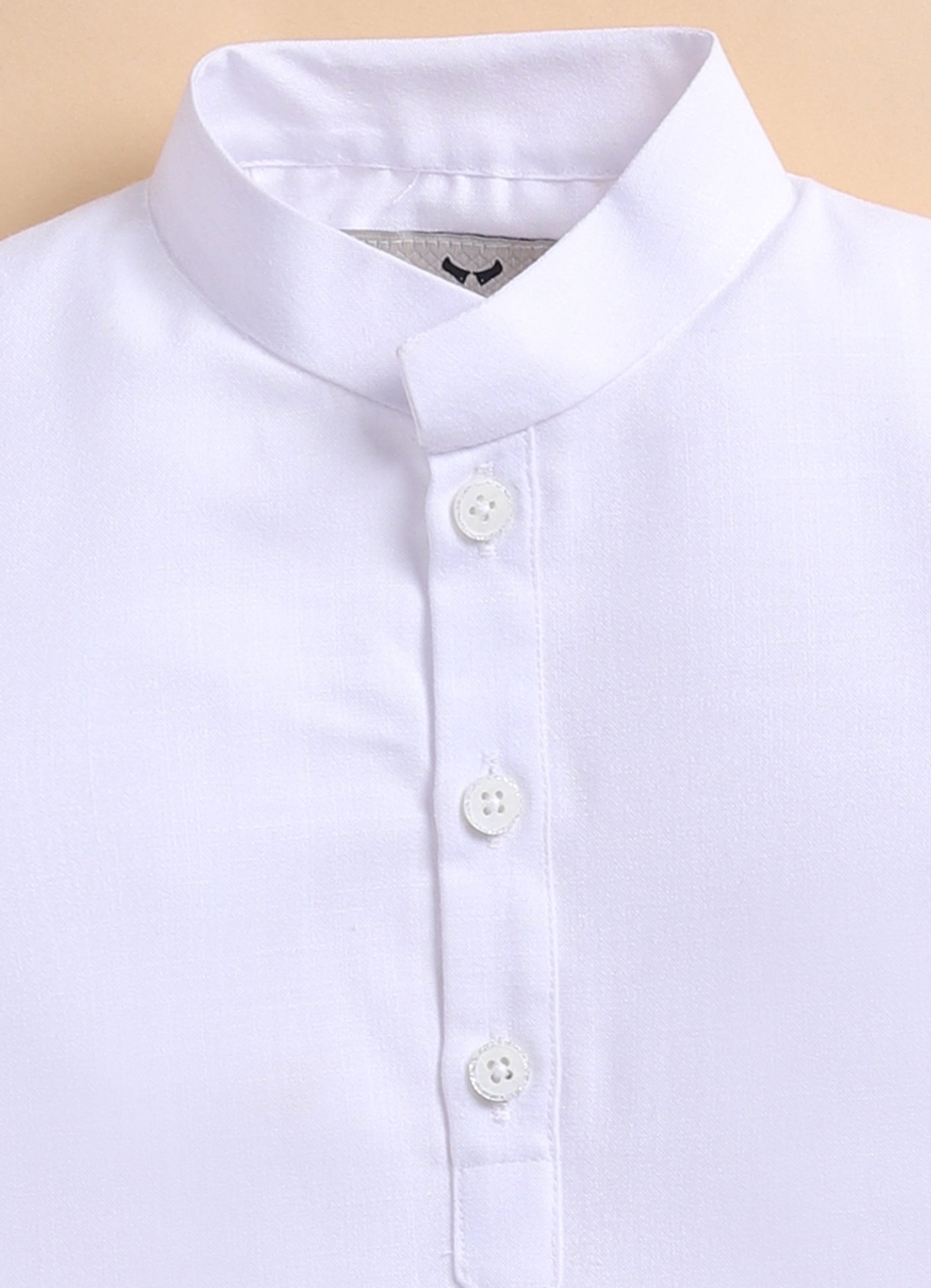 Cotton Blended Woven Full Sleeves Independence Day Special Kurta Pajama Set - White