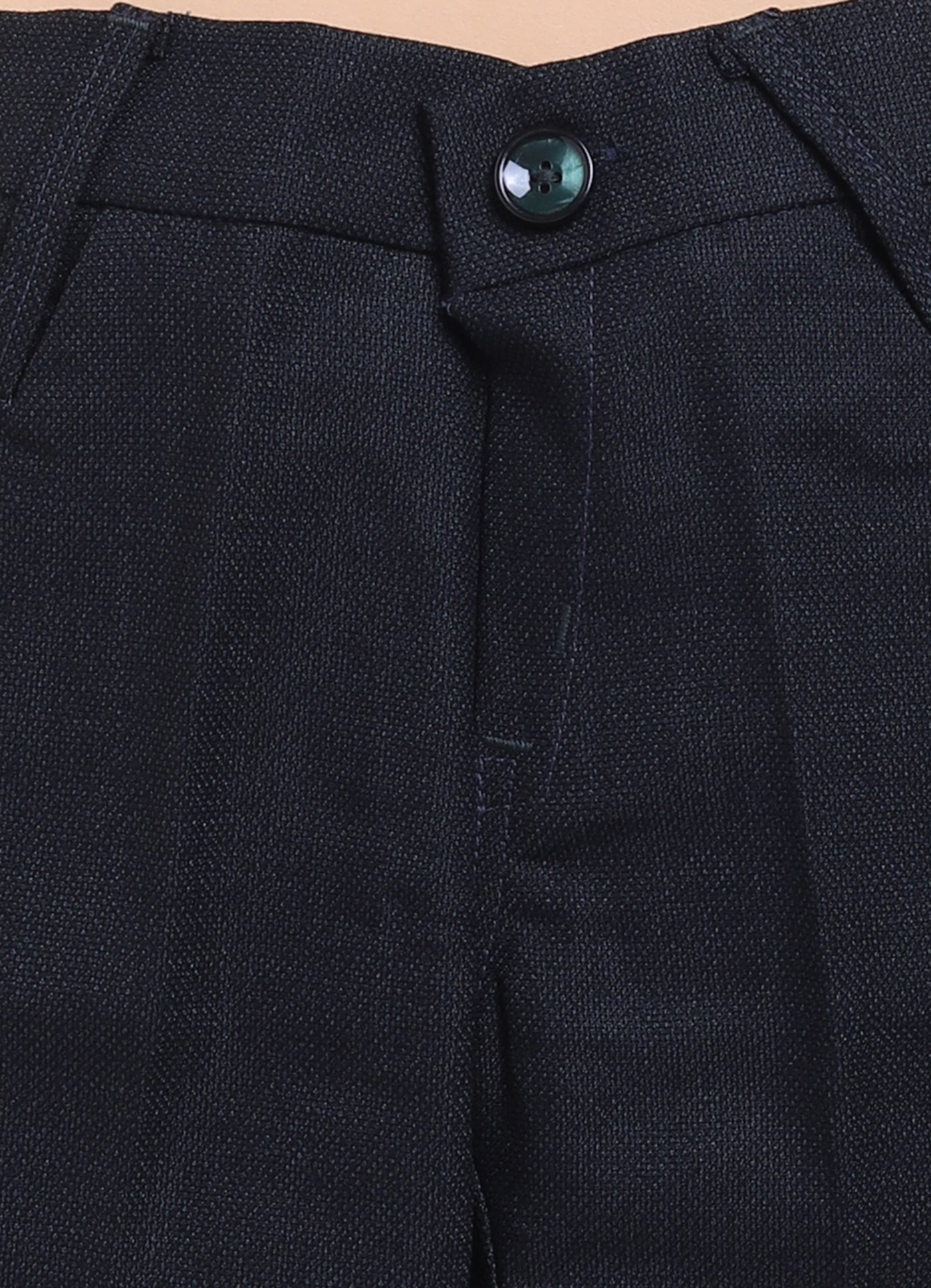 Terry Cotton Woven Full Sleeves Owl Embroidered Prince Coat Pant With Shirt Party Suit Set- Green