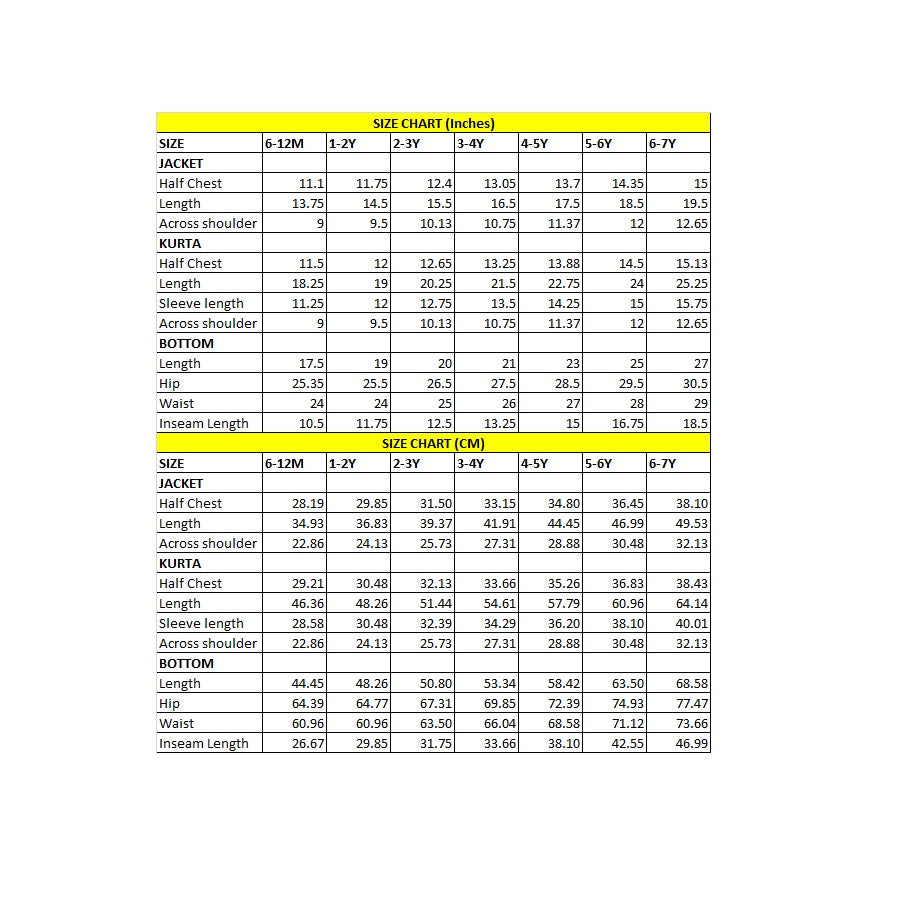 Mustard Printed Jacket Kurta Set
