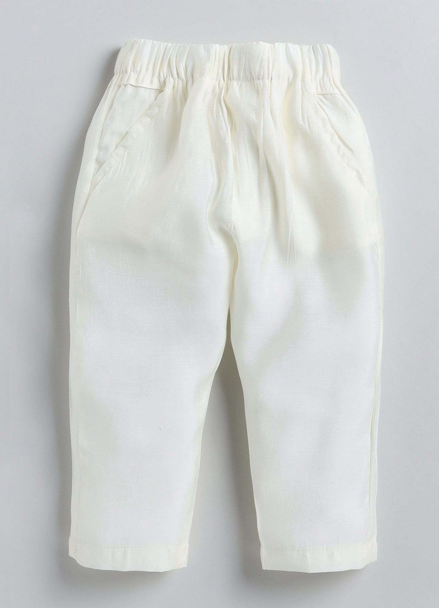 LITTLE COLLARS Cotton Silk Full Sleeves Sequins & Lace Embellished Threadwork Embroidered Kurta Pyjama With Jacket Set - Mustard