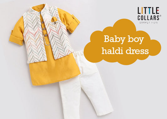 Baby Boy Haldi Dress