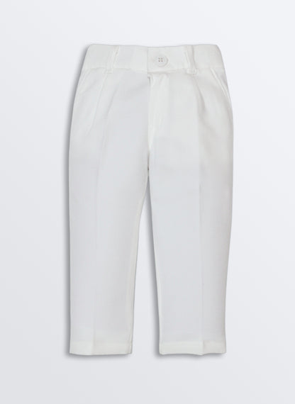 Woven Full Sleeves Cord Work on Velvet Formal Bandhgala Pant Ethnic Set- Peach