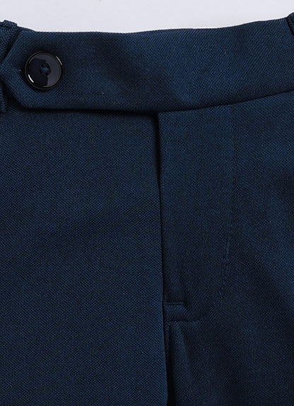 Blue Stylish Formal 4 piece Waistcoat Coord Set