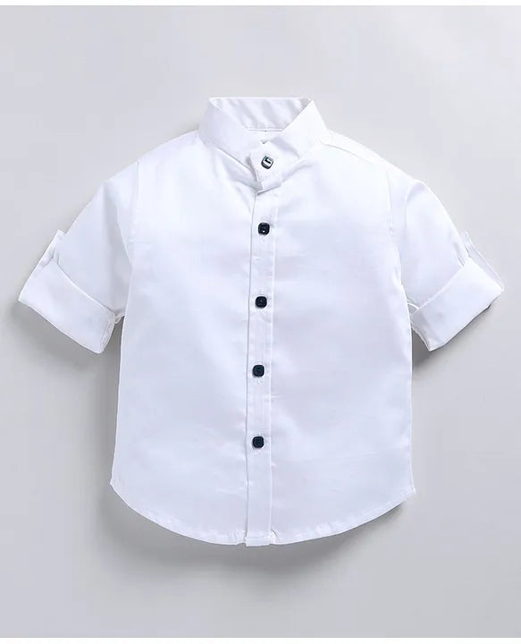 Jacquard Full Sleeves Solid Shirt With Foil Leaves Printed Coordinating Waistcoat & Trouser Set - Blue