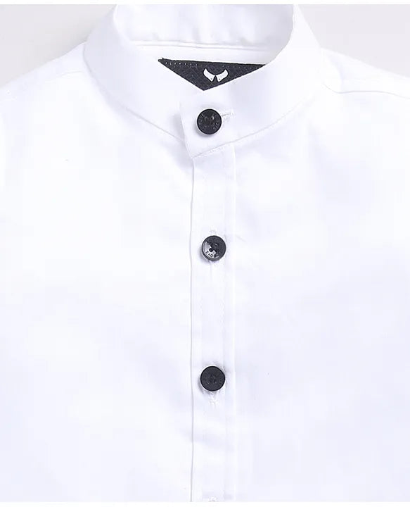  Terry Full SLeeves Lion Embroidered 3 Piece Party Suit Set - Navy Blue