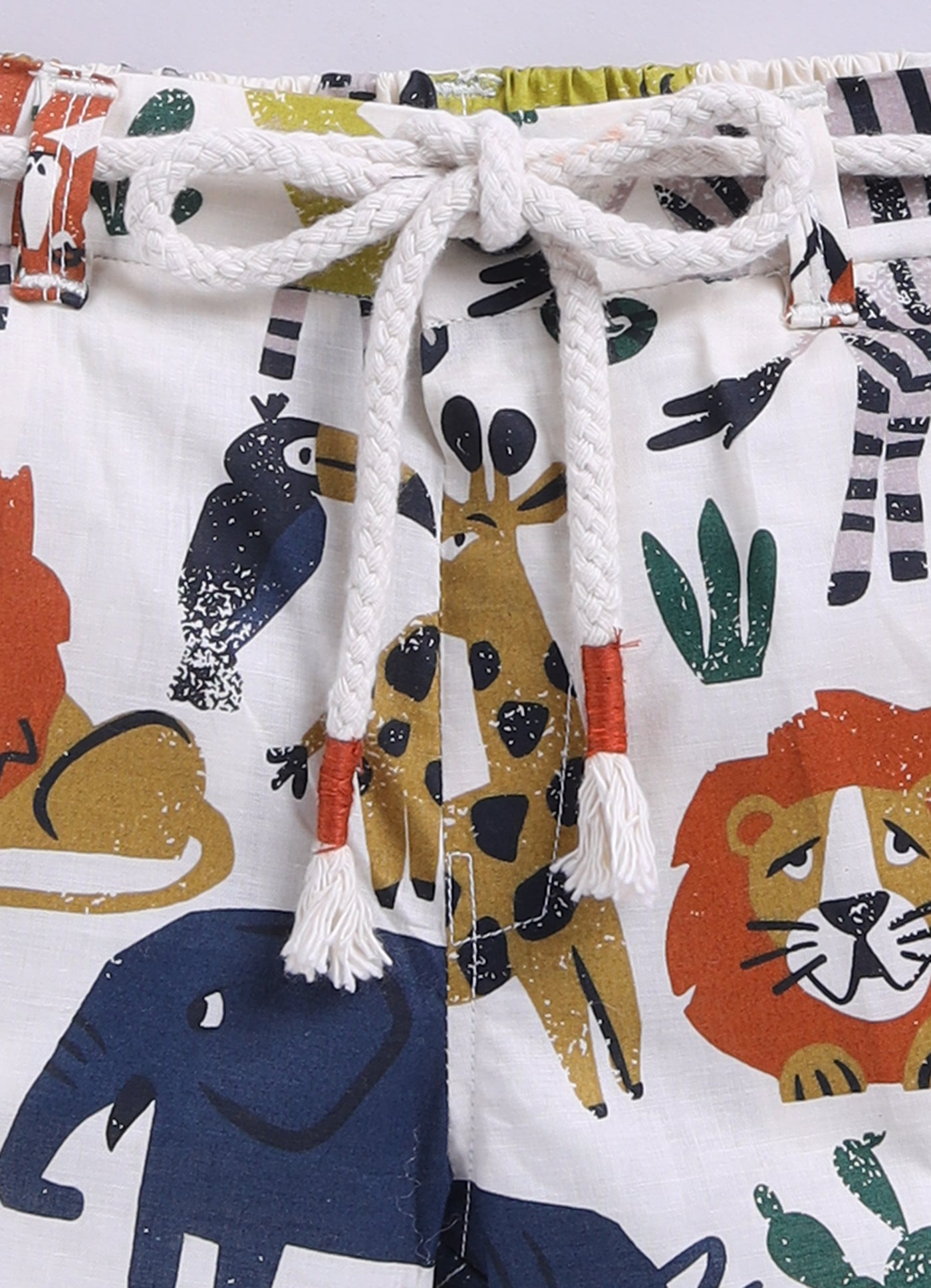 Boys Animal Printed Pure Cotton Shirt & Pant Set - Multi