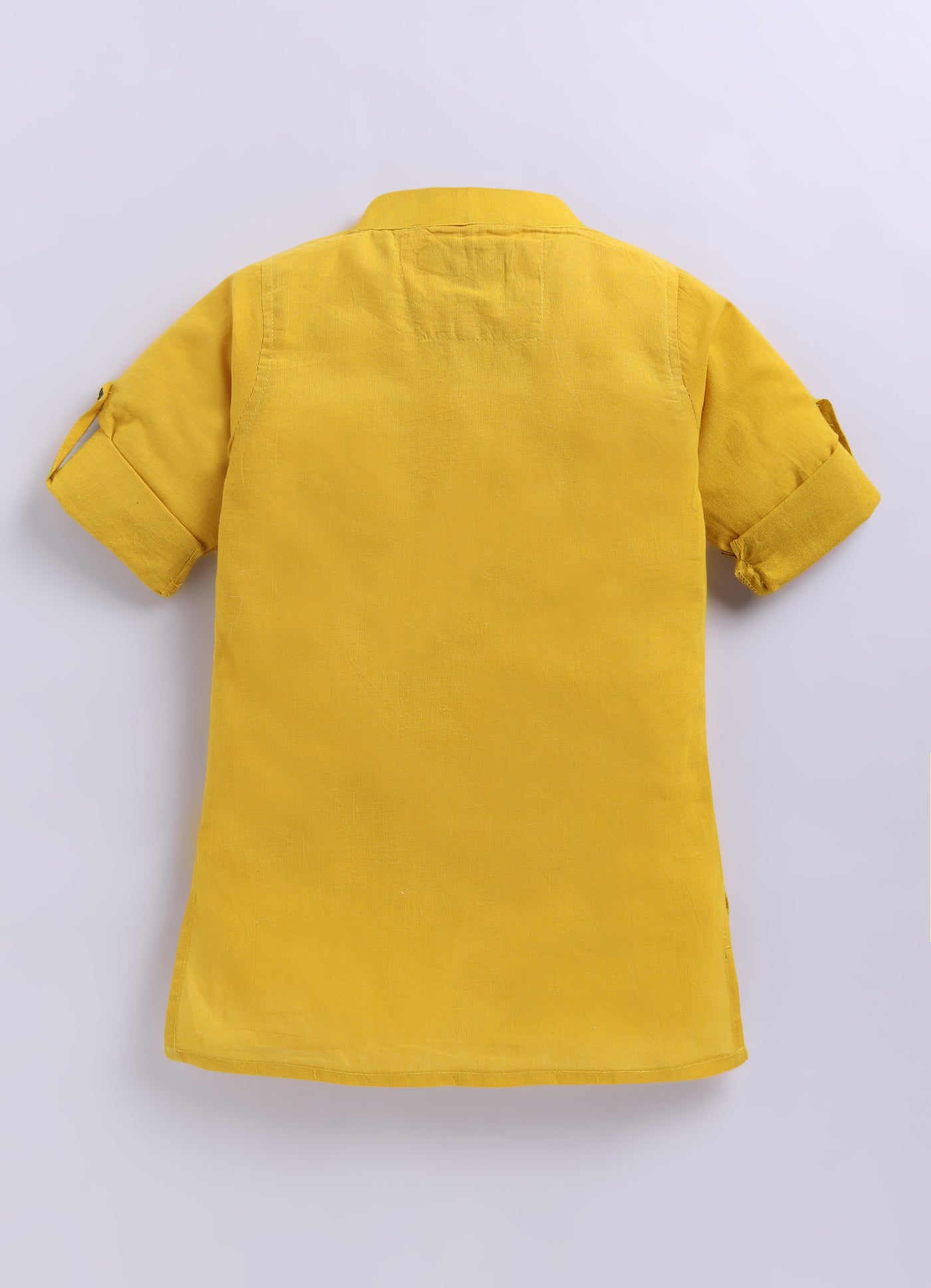 Boys Pure Cotton Nehru Jacket, Kurta, Pajama Ethnic Set - Mustard
