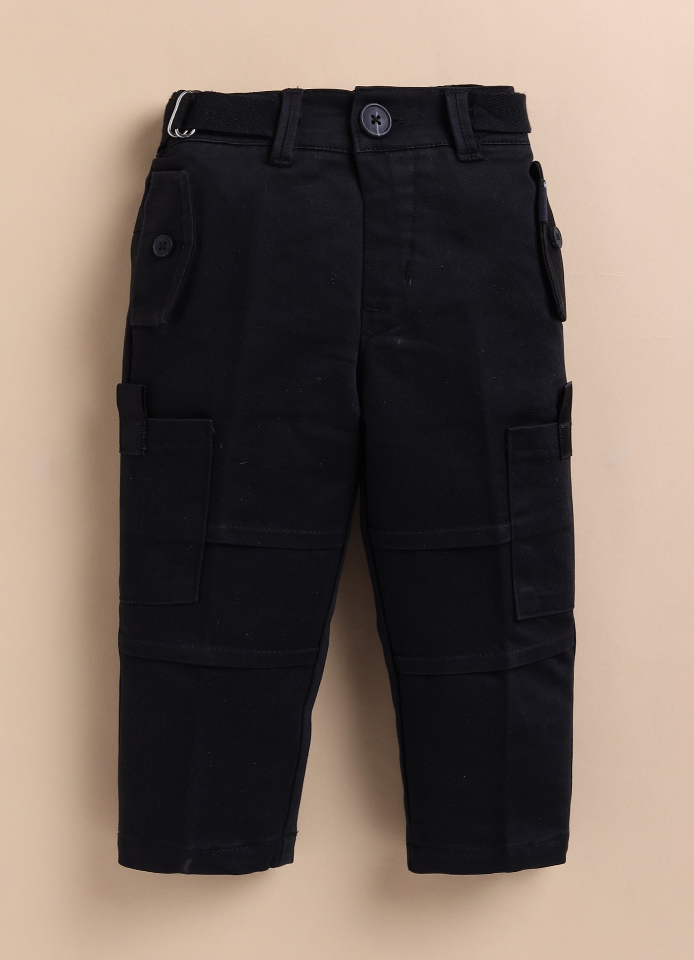 Boys Pure Cotton Lemonade Cotton Shirt Pant Casual Set - Black