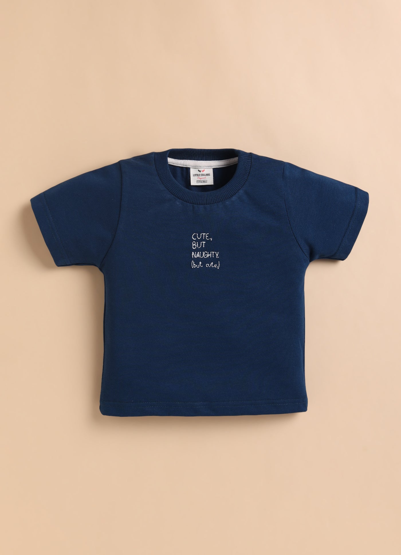 Boys Full Sleeves Cotton Striped Coat Pant Tshirt and Belt- Blue
