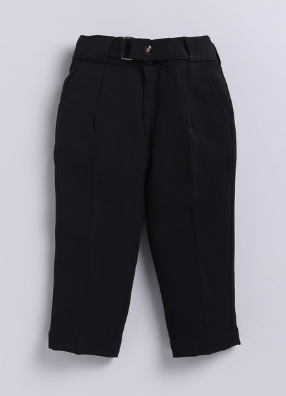 Poly Nylon Woven Full Sleeves Jacqaurd Shirt Pant with Tie and Tie Pin Set- Cement