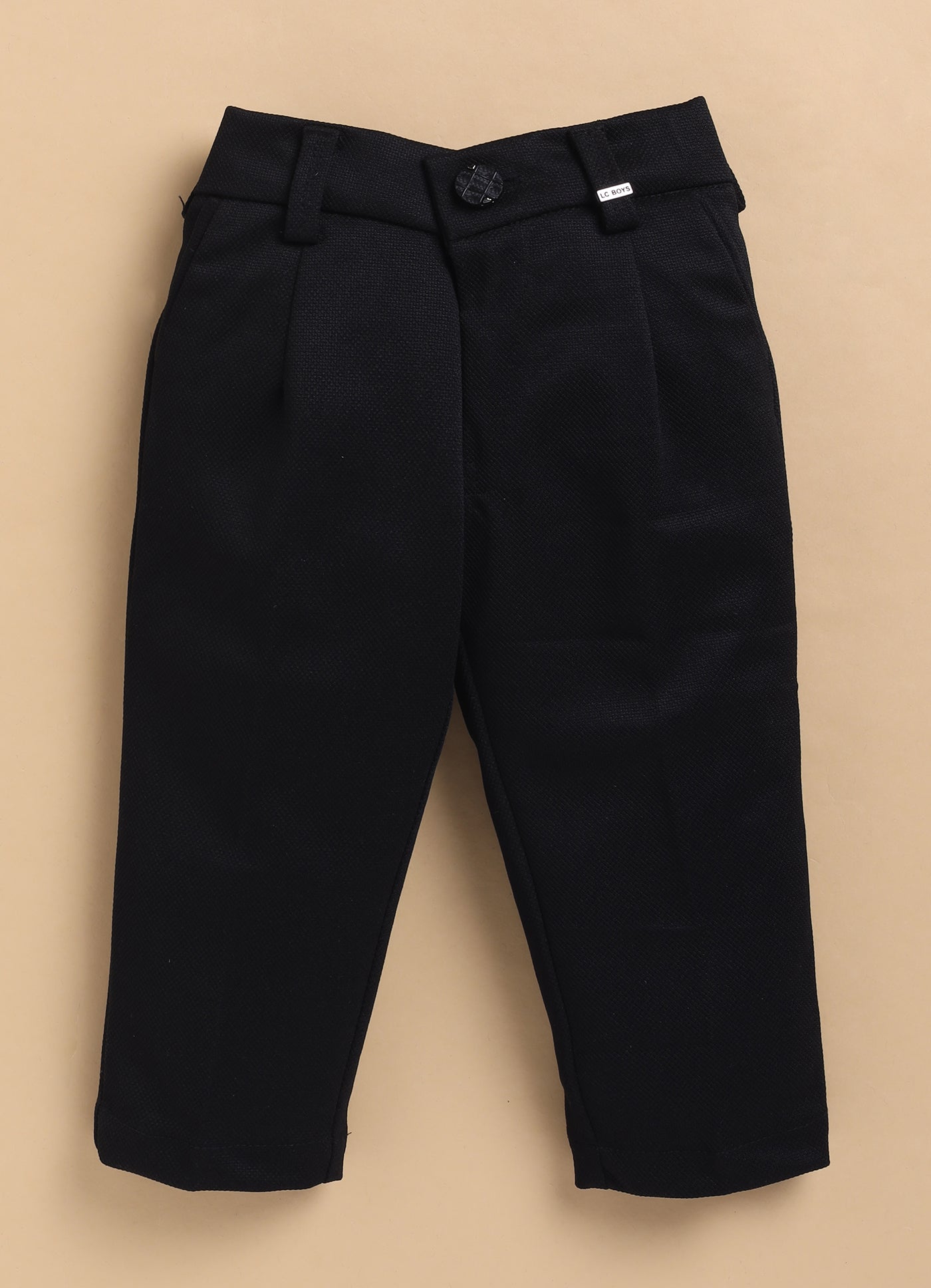Blended Jaquard Woven Full Sleeves Coat Pant with Tuxedo Shirt and Bow Formal Coat Set- Black