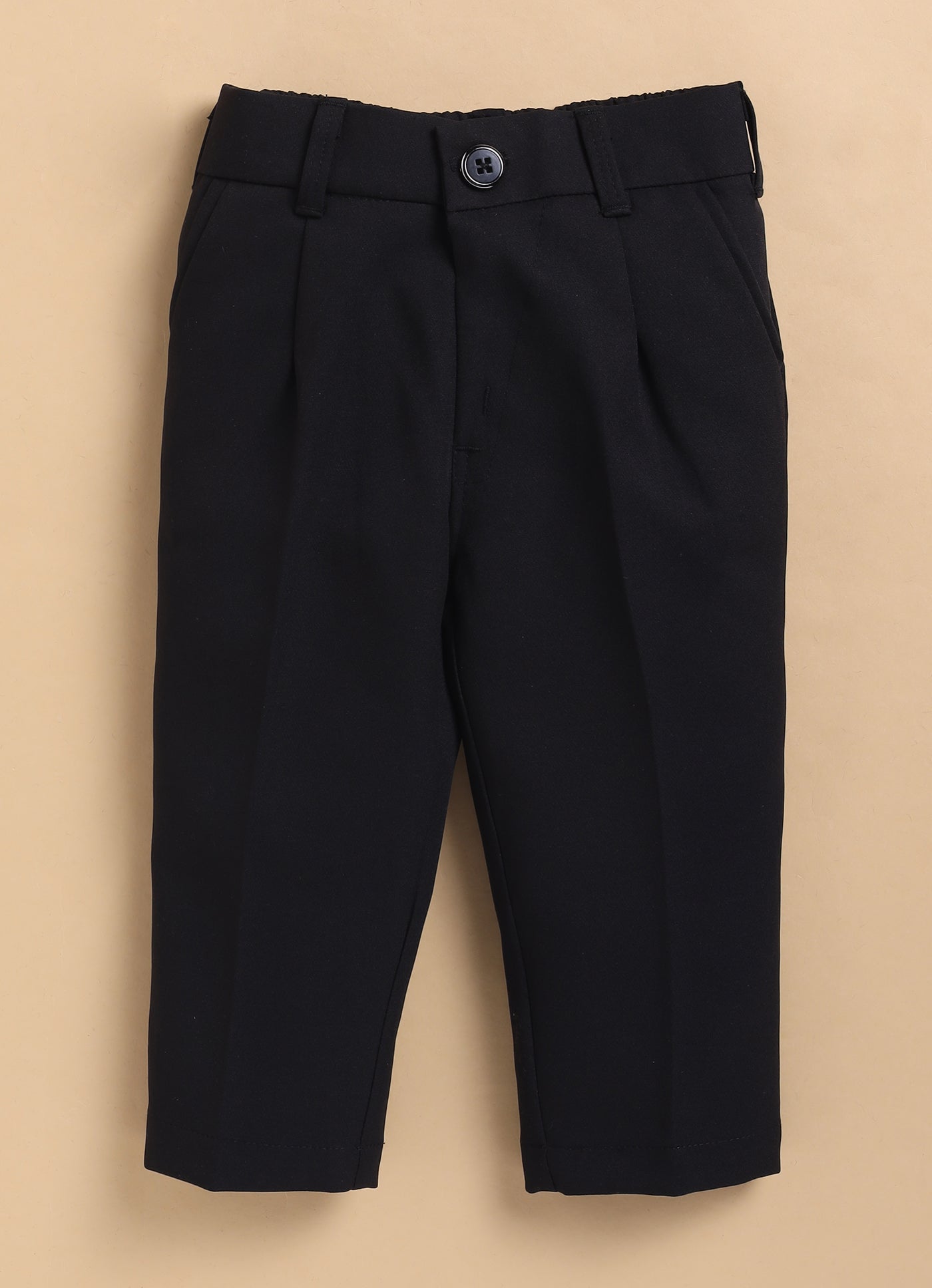 Velvet Woven Full Sleeves Striped Coat Pant with Tuxedo Shirt and Bow Formal Coat Set- Black