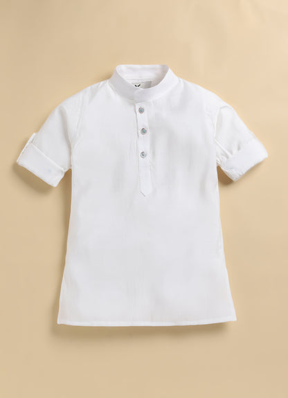 Boys Blended Silk Motif Embellished Wedding Special Super Cute Nehru Jacket, Kurta, Pajama Ethnic Set- Green