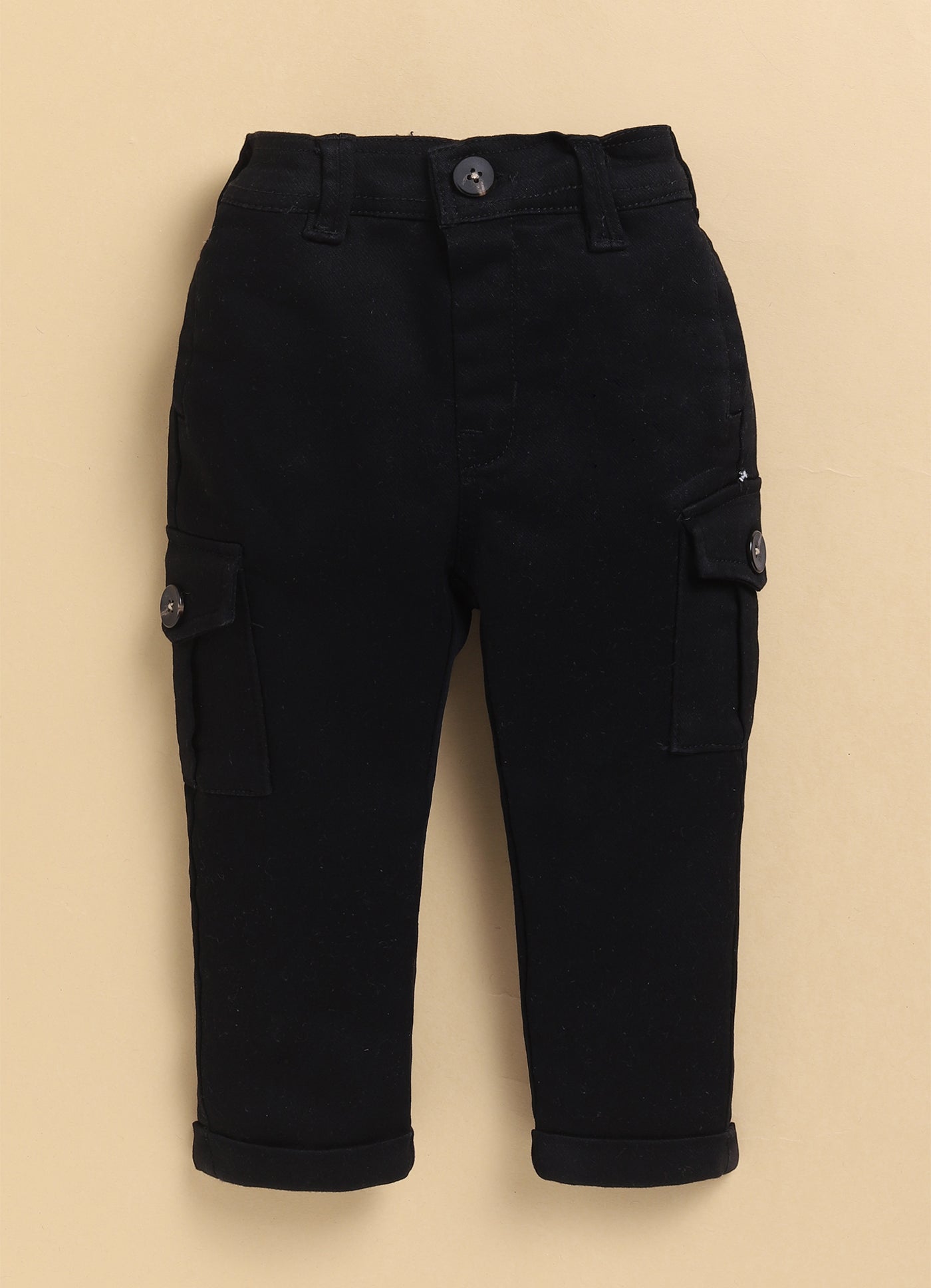 Black Recycled Cotton Striped Casual Full Sleeves Overshirt and Tshirt Pants Set