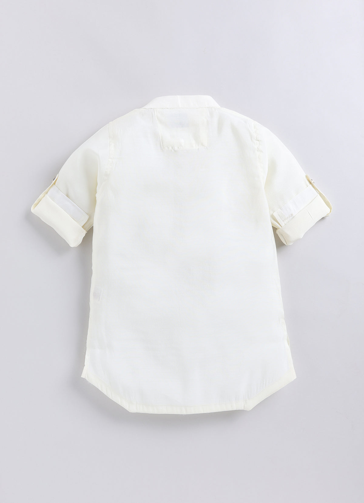 Boys  Silk  Blended Paisley Printed and Embellished Nehru Jacket, Full Sleeve Kurta and Pajama Ethnic Set - Off white