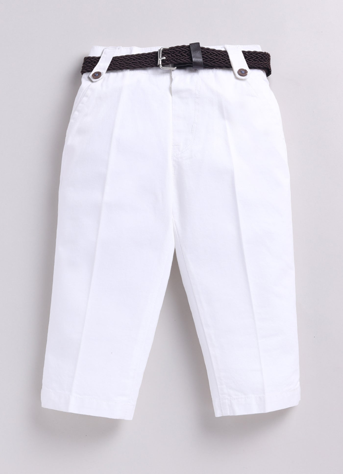 Boys Full Sleeves Cool Abstract Placement Printed Full Sleeve Shirt Pant with Belt Casual Set- Green