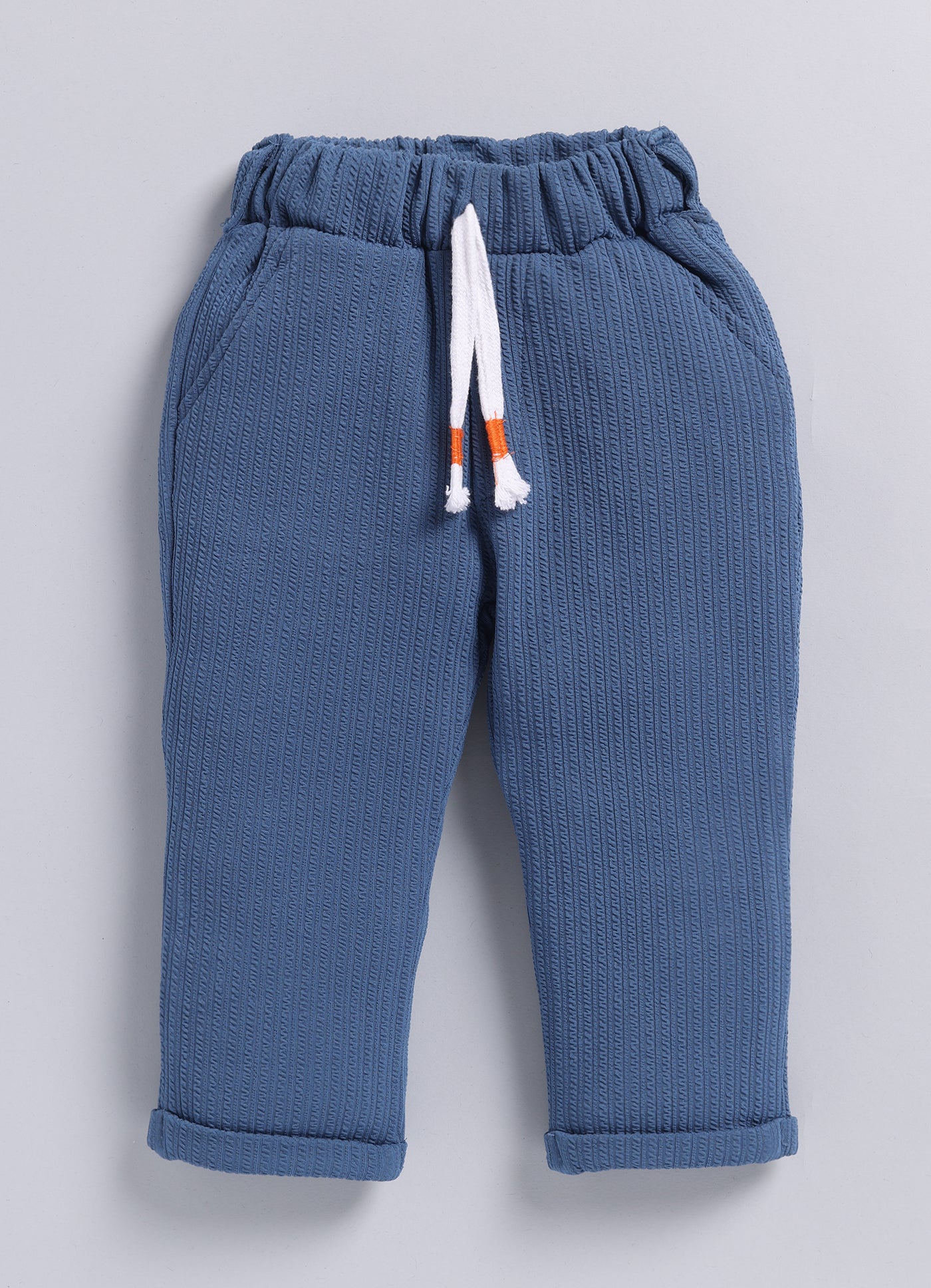 Boys Solid Bright Airport Look Coord with Tshirt Casual Set - Blue