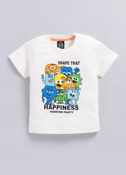 Boys Solid Bright Airport Look Coord with Tshirt Casual Set - Blue