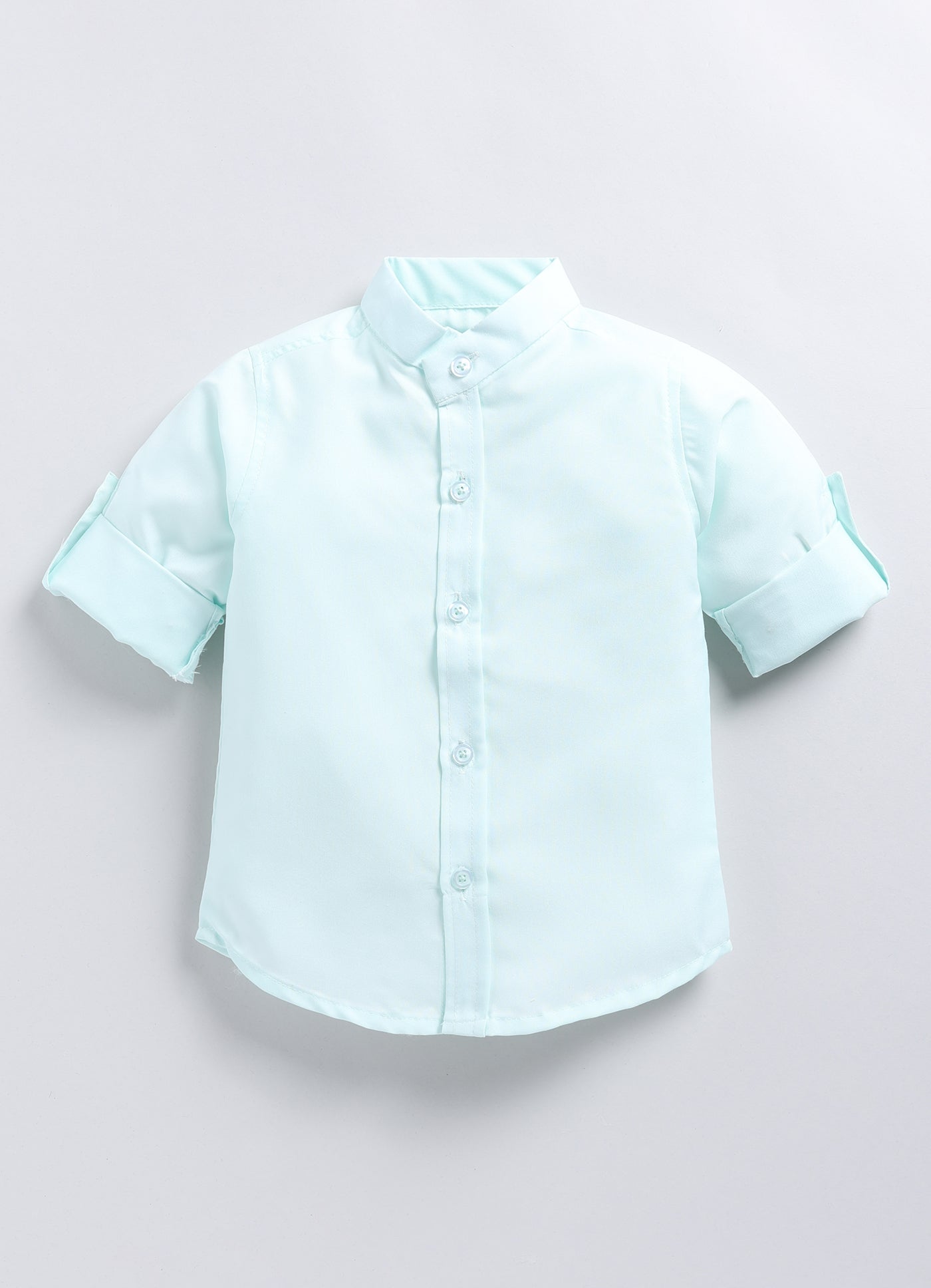 Cotton Blend Full Sleeves Solid Shirt & Pant With Sequins Embellished Owl Designed Waistcoat Set - Teal