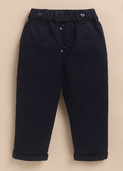 Cotton Shirt, Pant, Suspender & Bow Suspender Set- White