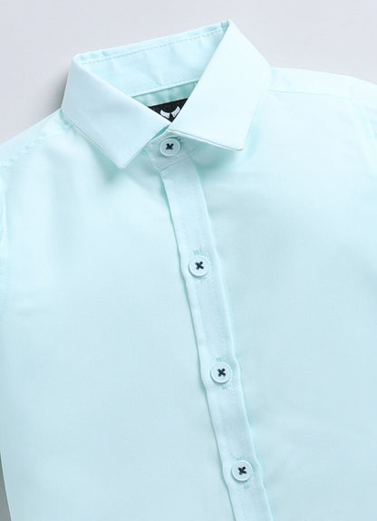 Charming Formal and Traditional Embellished Nehru Jacket Set for Boys- Green