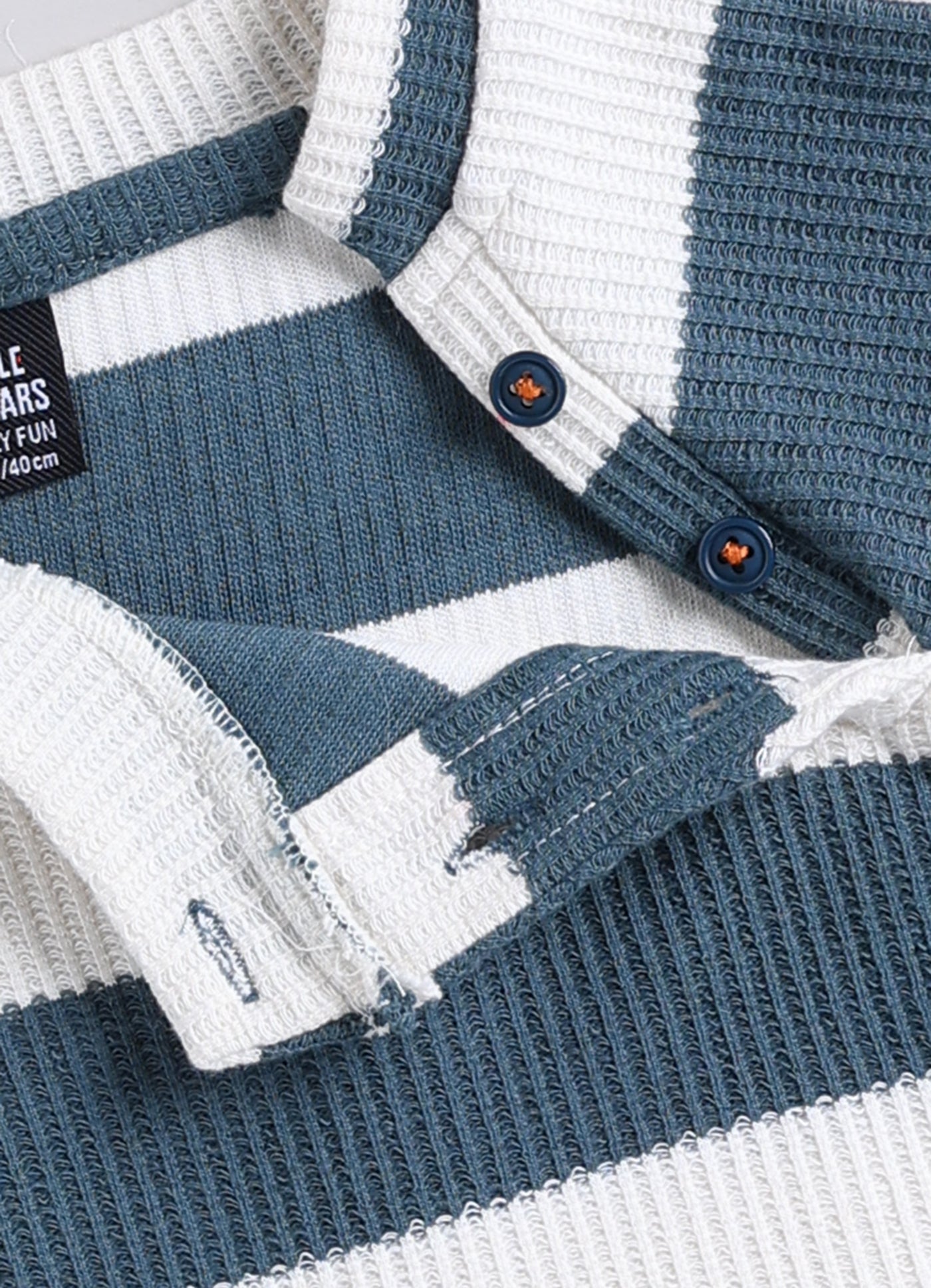 Boys Knitted Striped T-shirt, Shirt, Pant with Bow Casual Set- Green