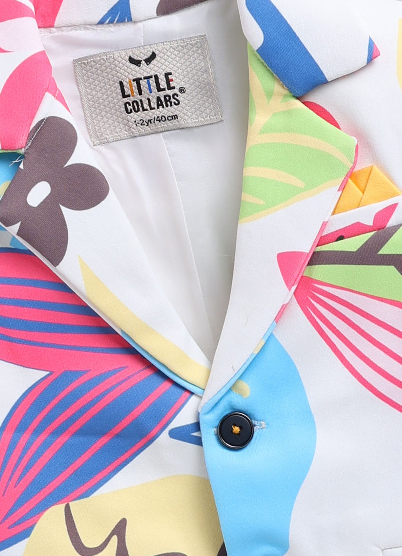 Boys Fun and Bright Blazer, T shirt, Trouser Coat Set - Lemon