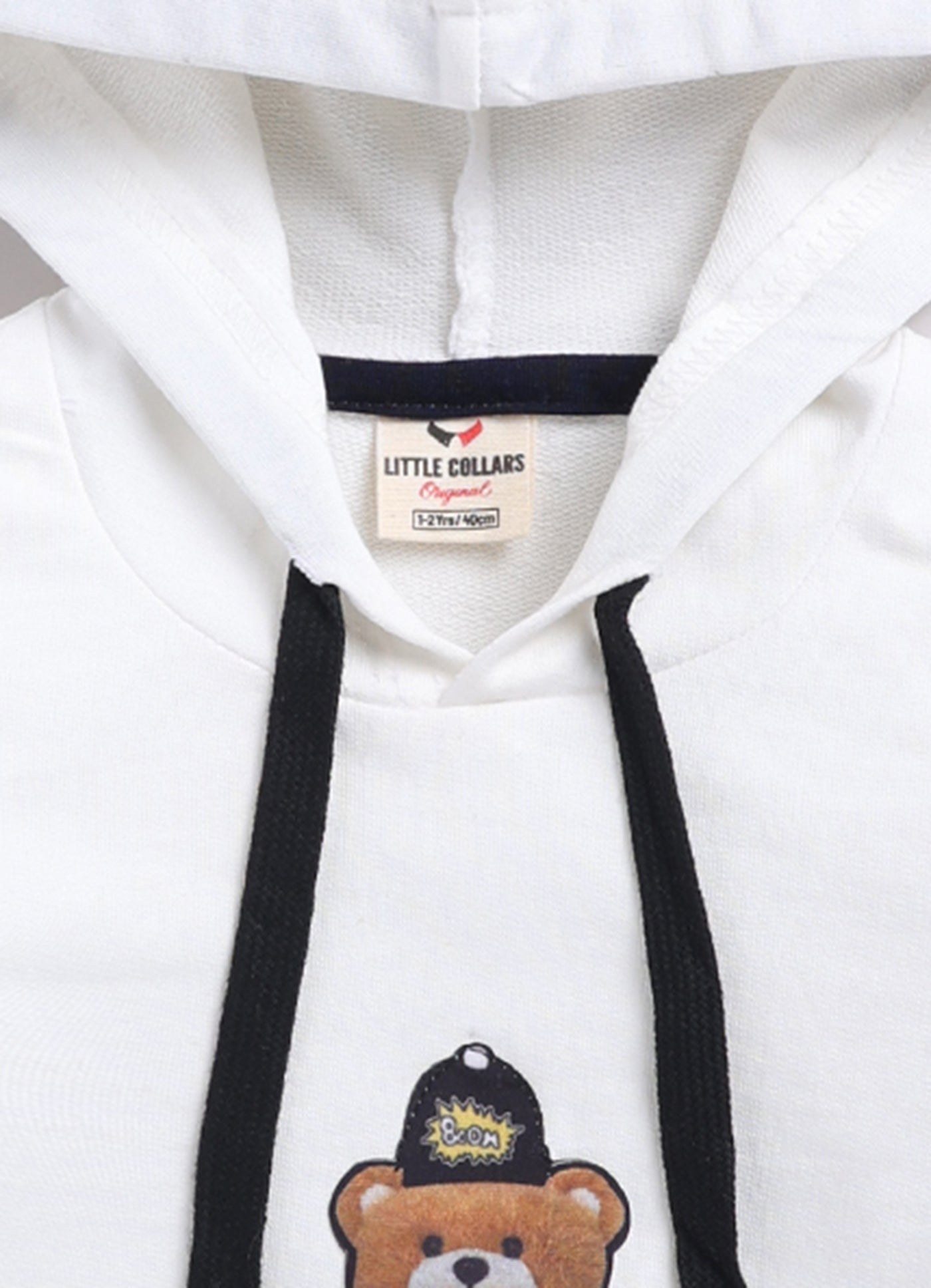 Blended Woven Technical Jacket Gilet with Utility Multi Pockets and Full Sleeves Hooded Teddy T-shirt and Trousers - Blue