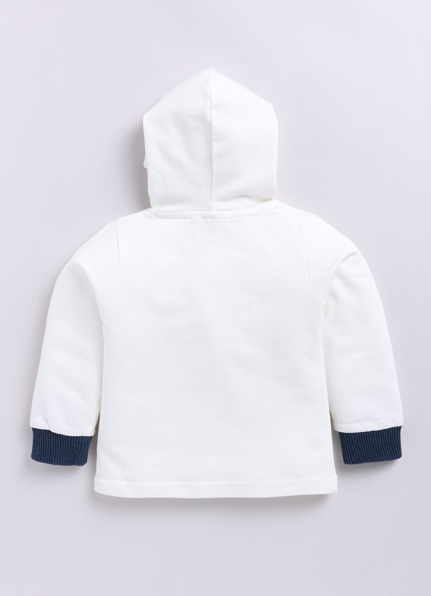 Blended Woven Technical Jacket Gilet with Utility Multi Pockets and Full Sleeves Hooded Teddy T-shirt and Trousers - Blue