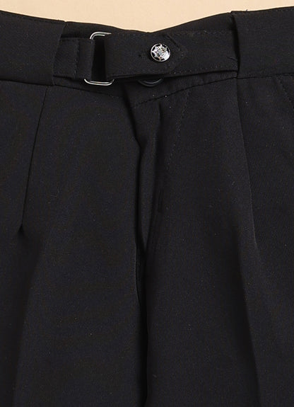 Poly Nylon Woven Full Sleeves Abstract Shirt Pant with Tie and Tie Pin Set- White