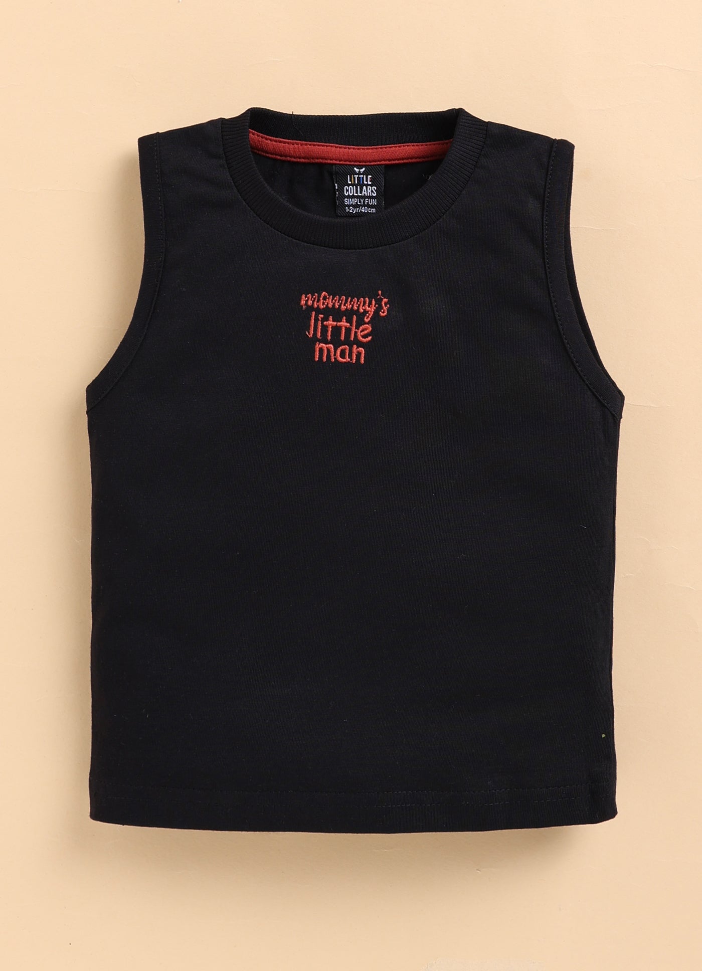 Boys Casual Pure Cotton Schiffli Shirt & Shorts Set with Tshirt - Black