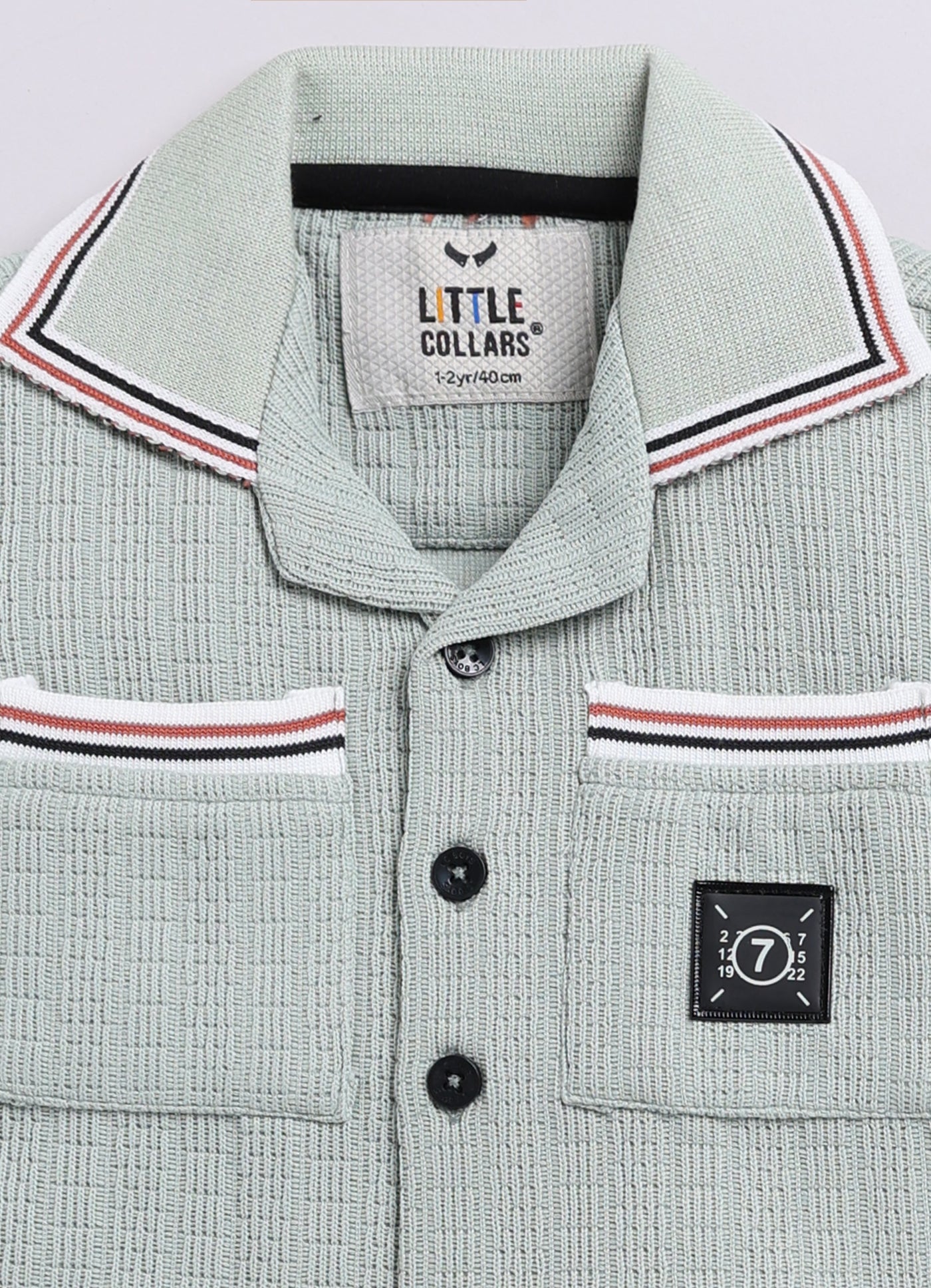 Blended Cotton Knitted Half Sleeves Solid Shirt with Shorts Coord Set- Green