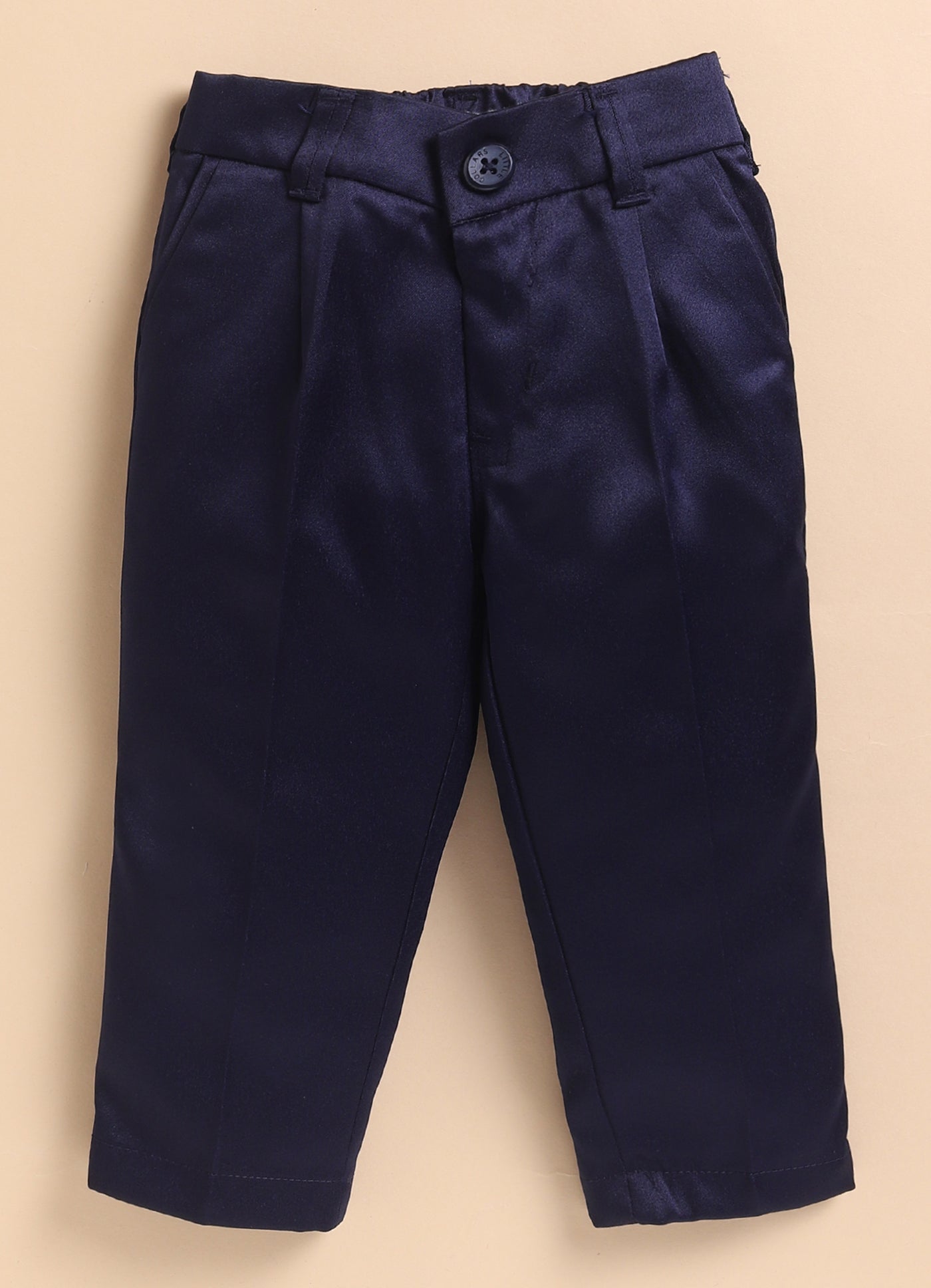 Velvet Full Sleeves Heavy All over Embellished and Embroidered Bandhgala Prince Coat with Trousers Ethnicwear Set- Navy