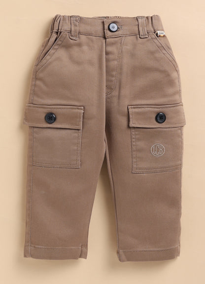 Blended Woven Technical Hooded Jacket Gilet with Utility Multi Pockets and Full Sleeves Tshirt and Trousers - Green