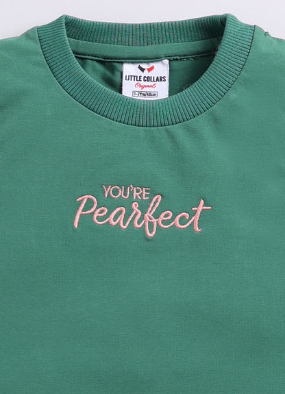 Pure Cotton Woven Half Sleeves Checks Shirt with Pear Embroidery, Pant with T-shirt Casual Set- Pink