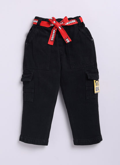 Jaquard Knitted Full Sleeves Zippered Sweat Jacket with Printed T-shirt and Denim Pants Casual Set- Khaki