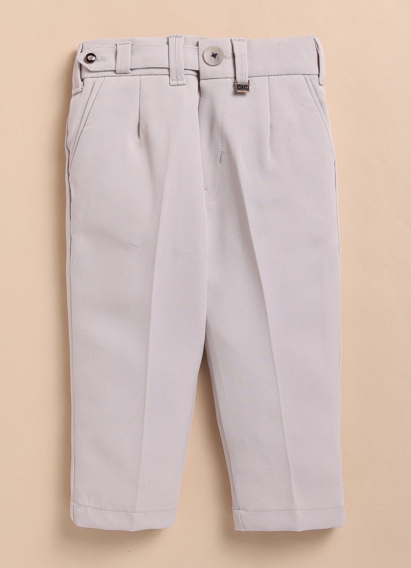 Blended Cotton Satin Solid Woven Full Sleeves Animal Embroidered Shirt Pant Set- Navy
