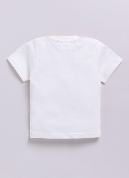 Blended Cotton Knitted Cloth Woven Full Sleeves Solid Coat Pant with Printed T-shirt Coat Coord Set- Lavender