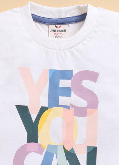 Blended Cotton Knitted Cloth Woven Full Sleeves Solid Coat Pant with Printed T-shirt Coat Coord Set- Blue